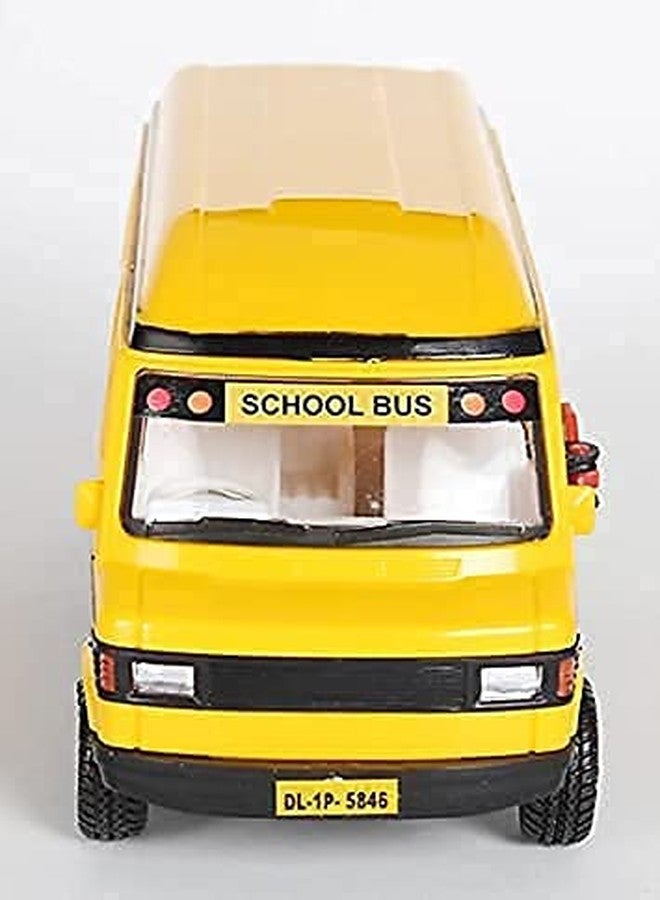 COLLEN ARRAY School Bus for Kids, Pullback Action, Realistic Model, Pack of 1 Bus, Yellow color-14 - Image 4